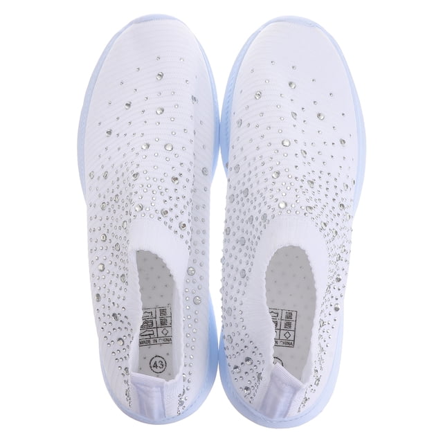 WORGEOUS 1 par de zapatos para correr descalzos, mocasines transpirables, zapatos deportivos brillantes