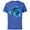 Royal Heather, variant on Lilo & Stitch Tropical Breakout - Short Sleeve Cotton T-Shirt for Adults - Customized-Royal Heather