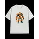 thumbnail image 1 of Boys Halloween Pumpkin Robot Graphic T-Shirt, Black Casual Style Halloween Shirts With Lantern Knight, Girls/Boys Fall Clothes, Round Neck Short Sleeve T-Shirt, Funny Fashion Design Kids Clothes Boy, 1 of 7