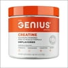 Genius Micronized Creatine Monohydrate Powder, Post Workout Supplement, Unflavored - 100% Naturally Sweetened - Supports Muscle Building, Cellular Energy & Cognitive Function – 170g