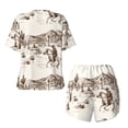 thumbnail image 5 of Lsque Western Desert Cowboys3 Women's Short-Sleeved Pajama Set - 2 Piece Soft and Lightweight Sleepwear Set-XX-Large, 5 of 9