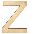 thumbnail image 1 of 12" Tall MDF Letter Z | 1/4" Thick | Krafty Supply Letters | Arial | Wooden Letter, 1 of 4