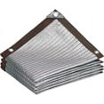 thumbnail image 1 of SHSLING 75% Reflective Aluminet Shade Cloth,Fabric Privacy Screen Netting Sun Shade Cover with Grommets,Durable Shade Fabric for Dog Chicken Coop ，Cars,RV,Patio Porch,Garden,Greenhouse,Pergola, 1 of 7