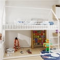 thumbnail image 3 of JERFIT Twin over Twin Bunk Bed Heavy-duty Sturdy Metal Noise Reduced Safety Guardrail No Box, 3 of 9