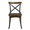 thumbnail image 2 of ACME Kaelyn Wooden Side Chair in Dark Oak and Black Set of 2, 2 of 6