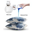 thumbnail image 6 of Waterproof Outdoor Throw Pillows with Inserts 12"x20", Navy Blue Octopus Soft Decorative Pillowcases for Couch Bedroom, Summer Beach Shell Coral Pillow Covers for Sofa Living Room, 6 of 8