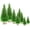 Grass Green, variant on 8 Pcs Mini Christmas Tree,Artificial Small Christmas Trees with Wood Base,Bottle Brush Trees Xmas Assorted Color Miniature Pine Trees Sisal Trees for Christmas Party Home Winter Ornaments