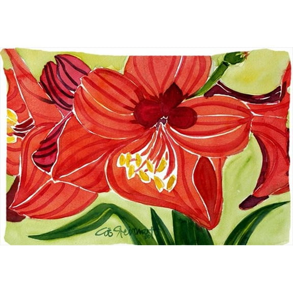 Carolines Treasures Flower - Amaryllis Moisture Wicking Fabric Standard Pillowcase