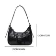 thumbnail image 2 of Bolso Retro para Axila  Cruzado Elegante Mujer Color Sólido Diario Niñas Al Aire Libre, 2 of 9