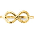 thumbnail image 4 of Avariah Diamonds Solid 14k Yellow Gold Polished Infinity Ring - Ring Size 7.0, 4 of 7