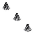 thumbnail image 1 of Guardoinrt Cloth Floral Print Scarf Soft Breathable And Lightweight Portable For Versatile Easy Matching Black and White 3Set, 1 of 6