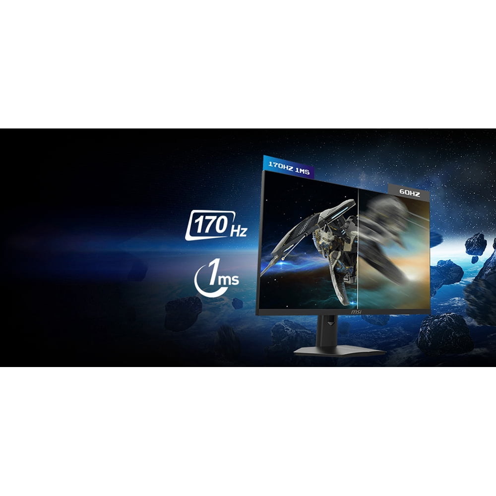 MSI Optix G274 27" FHD IPS 170Hz 1ms Gaming Monitor Black - 1920 x 1080 Full HD Display @ 170 Hz - In-Plane Switching (IPS) Technology - 250 nits - G-sync Compatible - 2 x HDMI 2.0, 1 x DisplayPo