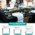 thumbnail image 2 of Emart 6 Pack Rectangle Tablecloth, 60x102in Black 100% Polyester Table Cloths for Banquet Wedding, 2 of 7