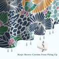 thumbnail image 6 of Pioneer Flower Floral Print Pattern Shower Curtain 36"x72" ,Bathroom Decorative Shower Curtains Set with 12 Hooks,Modern Waterproof Washable Shower Curtain, 6 of 6