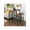 Brown, variant on XX Bar Table, Narrow Long Bar Table, Kitchen Dining Table, High Pub Table, Sturdy Metal Frame, Industrial Design