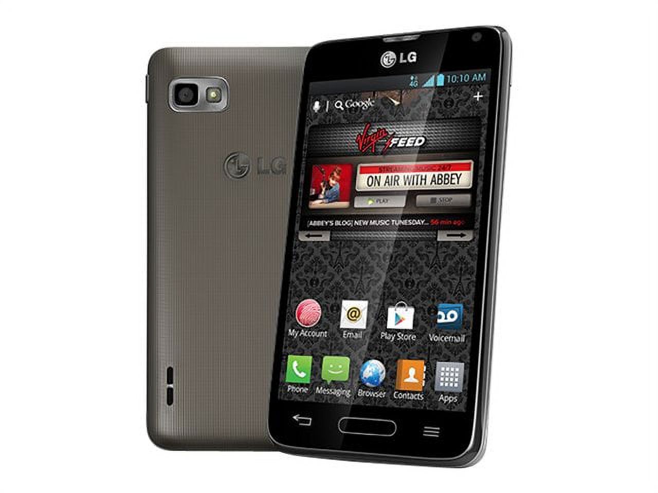 LG Optimus F3 - 4G smartphone - microSD slot - LCD display - 4" - 800 x 480 pixels - rear camera 5 MP - Virgin Mobile - gray - image 5 of 9