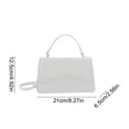 thumbnail image 3 of Tauxra Sacs à Main Bandoulière pour Femmes Sangle Réglable Couleur Unie Petit Sac Carré, 3 of 6