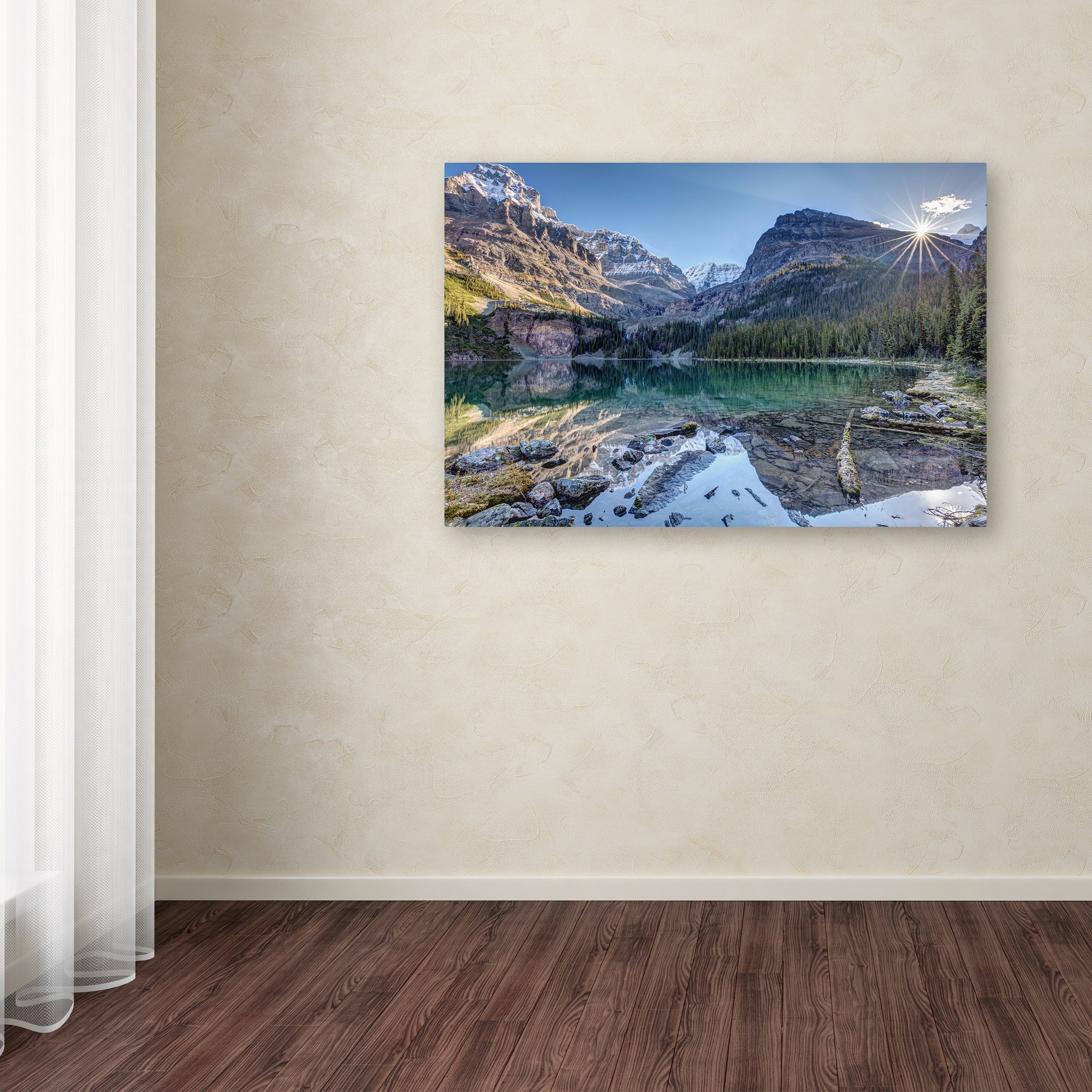 Trademark Fine Art 'Majestic Lake O'Hara' Canvas Art by Pierre Leclerc