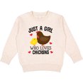 thumbnail image 2 of Inktastic Just a Girl Who Loves Chickens Toddler Sweatshirt, 2 of 4