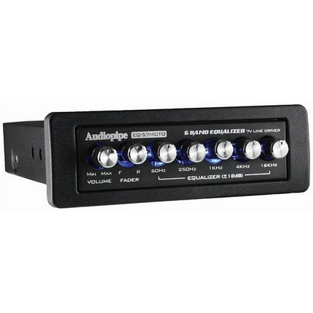 Audiopipe 5 Band Graphic Equalizer 7v Line Driver (Best Equalizer Settings 5 Band)