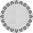thumbnail image 1 of Ahgly Company Indoor Round Patterned Platinum Gray Area Rugs, 6' Round, 1 of 6