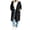 Black-07, variant on Women Relaxed Fit Hooded Jacket Zip Up Mid Length Large Patch Pockets Fall Outerwear