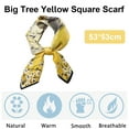 thumbnail image 2 of Silk Square Scarf for Hair-21''x21''- Women Silk Neckerchief Head Wrap Scarf, 2 of 5