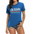 thumbnail image 3 of KimSoong Women Autism Awareness Shirt Autism Acceptance Shirts Mental Health Tees Casual Inspirational Short Sleeve Tee Tops, 3 of 7