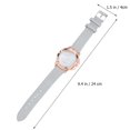thumbnail image 4 of Reloj de pulsera con esfera de diseño de cielo estrellado para mujer, elegante reloj de cuarzo con cinturón, gris, 4 of 5