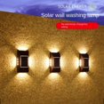 thumbnail image 4 of Lámpara de pared solar para jardín al aire libre, luz decorativa para el hogar y patio, lámpara de pared decorativa para exteriores, luz solar, luces solares para exteriores, 4 of 5