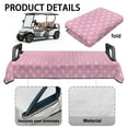 thumbnail image 6 of Yuyamidu Pink Polka Dots Golf Cart Seat Cover for 2 Seats Flannel Golf Cart Seat Blanket Winter Universal Golf Cart Accessory, 6 of 8