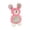 Pink, variant on 8.6" Cute Squeaky Rabbit Plush Dog Toy, dog toys for aggressive chewers small dogs , Soft Interactive Stuffed Animal Toy for Small Medium Dogs, Puppy Boredom Relief Chew Toy, Holiday Gift, Brown