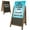 Brown, variant on Excello Global Products A-Frame Combo, Chalkboard and Coroplast Poster Holder, 24x36, Brown