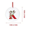 thumbnail image 2 of Pompotops Christmas 26 Letter Fawn Ornaments Red Christmas Tree Ornaments Letter Hanging Pendant Ornaments Alphabet Xmas Tree Decorations For Home, 2 of 4