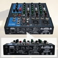 thumbnail image 4 of YaeCCC Mic Mixer Audio Sound Mixing Board, DJ Mixer Mixing Console for Karaoke with USB Slot (4 Channel), 4 of 5