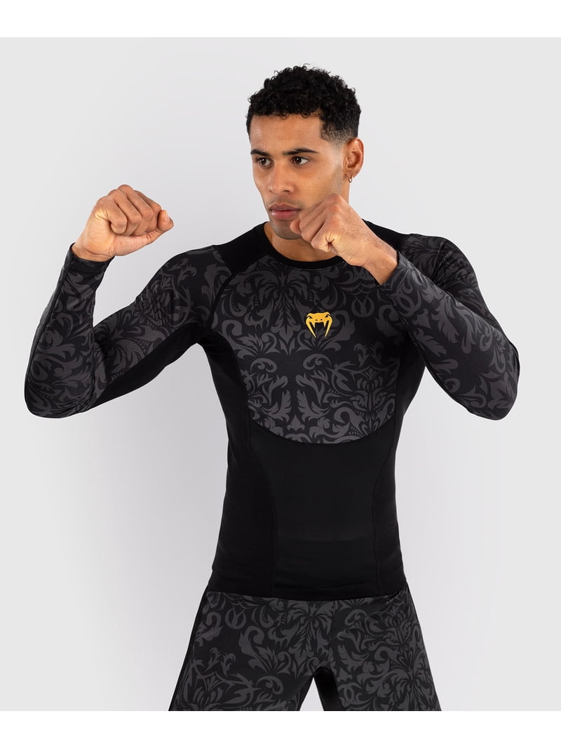 Venum x Ilia Topuria Unmatched Long Sleeve Rashguard - Black/Gold