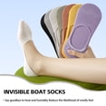 thumbnail image 5 of LDU No Show Socks Women, Ultra Thin Mesh Breathable Fabric Invisible Non-Slip Socks, 6Pairs, 5 of 7