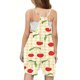 thumbnail image 4 of Odeerbi 5-13 Años Niñas Traje de Verano Plaid Fresa Impresión Camisola Romper Respirable Cómodo Suspender Overalls Bib Total Shorts Con Bolsillos, 4 of 5