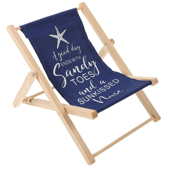 Artificial Beach Chair Model Landscape Wooden Beach Chair Mediterranean Style Decor