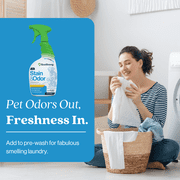 Eco Strong Enzymatic Pet Stain & Odor Remover for Cats & Dogs, 32 oz Sprayer Bottle
