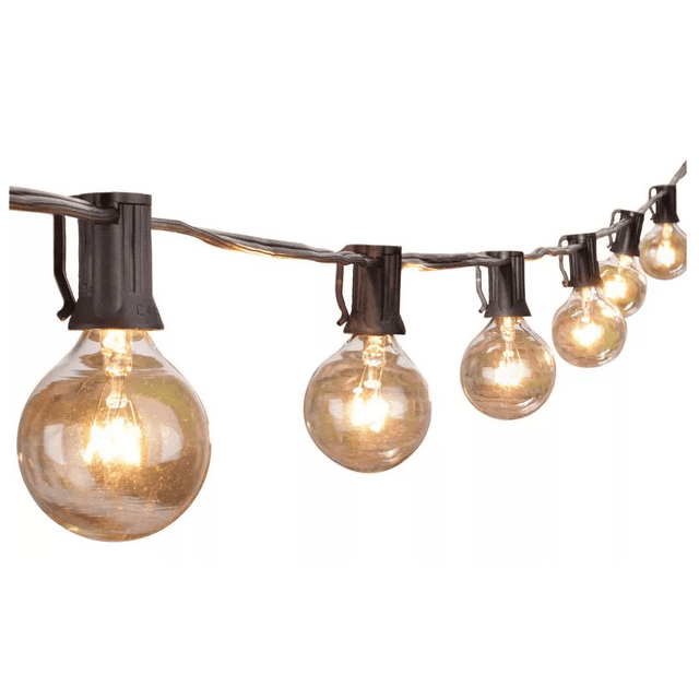 Guirnalda De Luces 25+2 Focos Exterior Vintage Impermeable