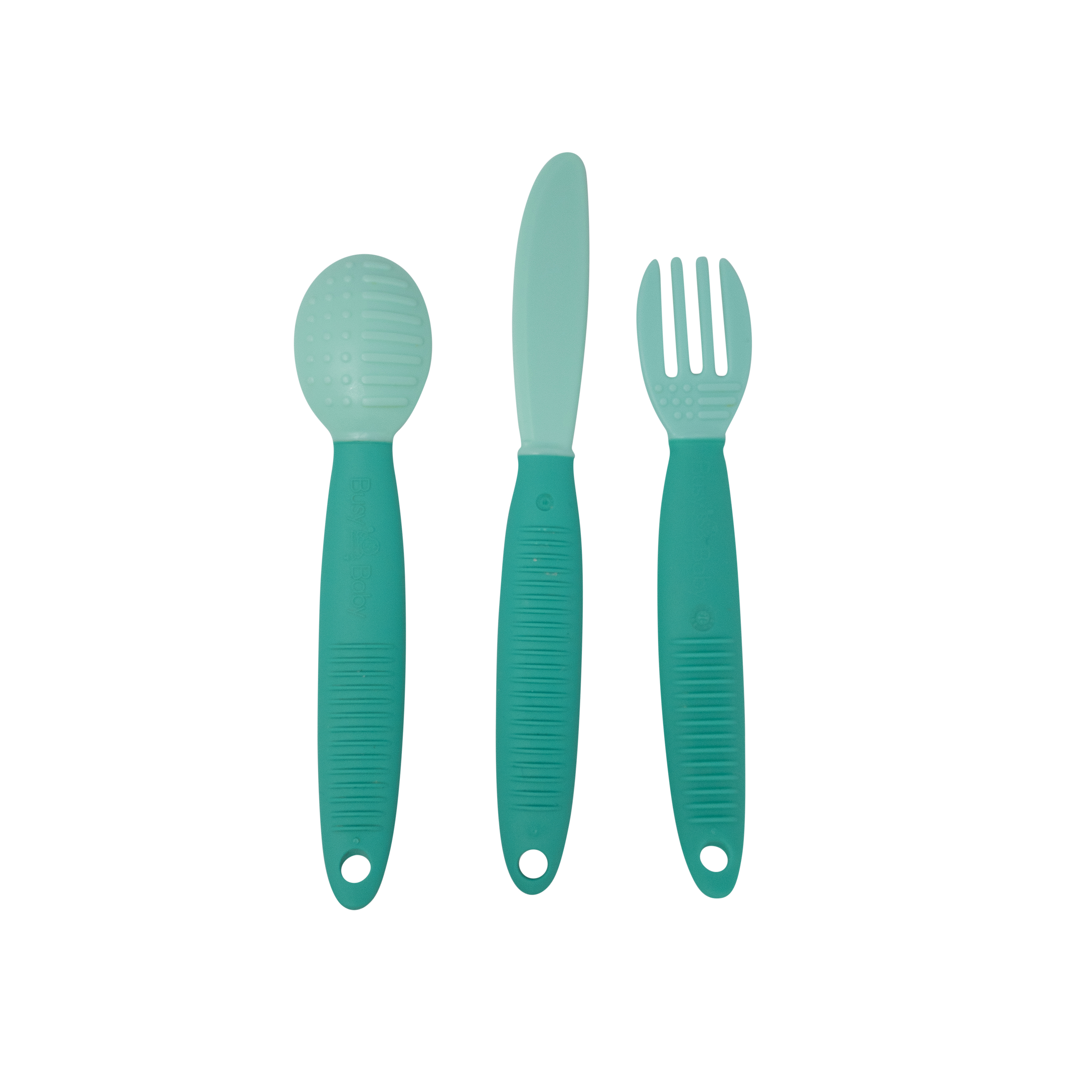 Busy Baby Silicone Bib with Food Catcher & Utensils photo 7