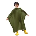 thumbnail image 2 of Kids Rain Poncho, Reusable Waterproof Raincoat with Hooded Cape for Children, Portable Outdoor Rain Gear for Hiking Cycling School Commute, Non-Disposable Thickened EVA Rainwear, 2 of 9