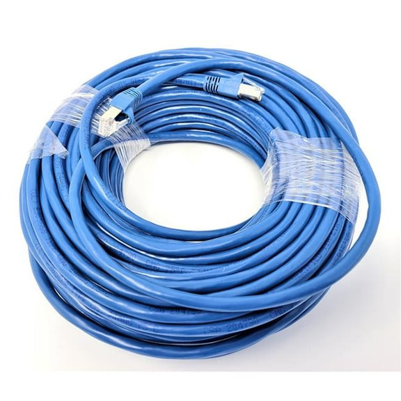 75 ft. CAT 6A Shielded Molded Patch Cable, Blue