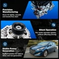 thumbnail image 5 of Alternator For Hyundai Elantra 2011-2017 1.8L,2014-2016 2.0L 90 Amp 373002E200√, 5 of 7