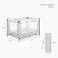 thumbnail image 3 of Dream On Me Zodiak Portable Play Yard With Carry Bag And Shoulder Strap, Cool Gray, 3 of 14