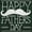 Forest Green, variant on Happy Father's Day Dad Mustache Men's Graphic T Shirt Tees Brisco Brands S