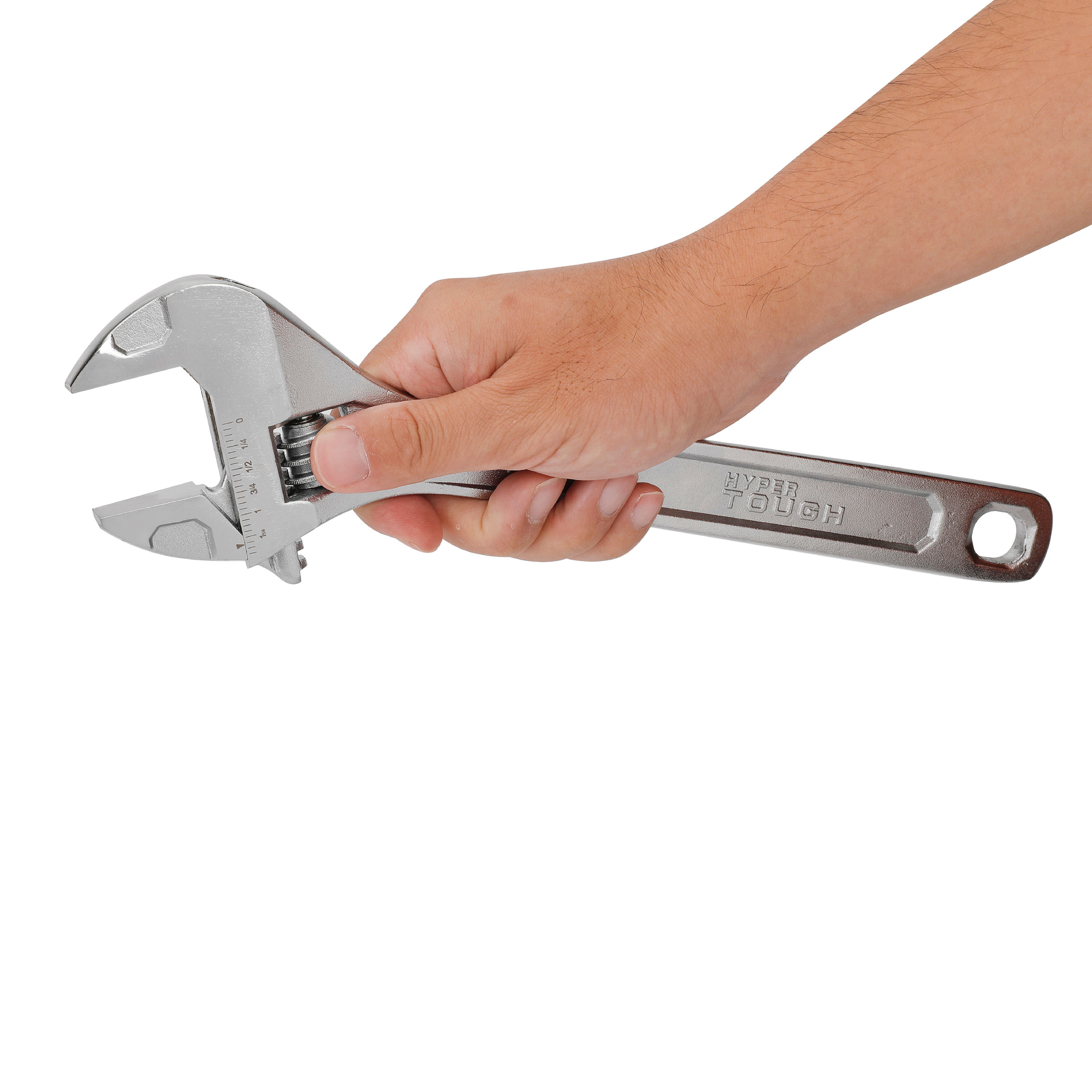 Llave ajustable Hyper Tough de 12 pulgadas, capacidad de mandíbula de 1-3/4 pulgadas 4