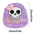thumbnail image 3 of Bolso Bandolera de Halloween | Personajes de Dibujos Animados | Calavera Rosa | Material: Poliéster | Tamaño: 25 X 25 Cm | 1 Unidad, 3 of 6