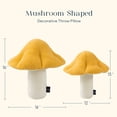 thumbnail image 6 of Phantoscope Mushroom Shaped Throw Pillow, Teddy Fleece Plush Decorative Accent Cushion, 16 x 14 inch, Yellow, Cute Summer Home Decor for Couch, Sofa, Bed & Chair, 6 of 8